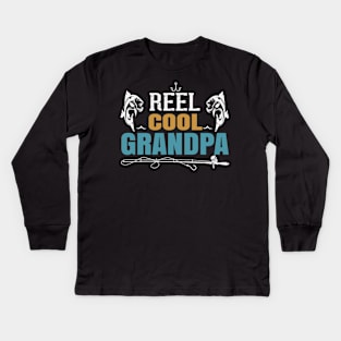 Reel cool grandpa Kids Long Sleeve T-Shirt